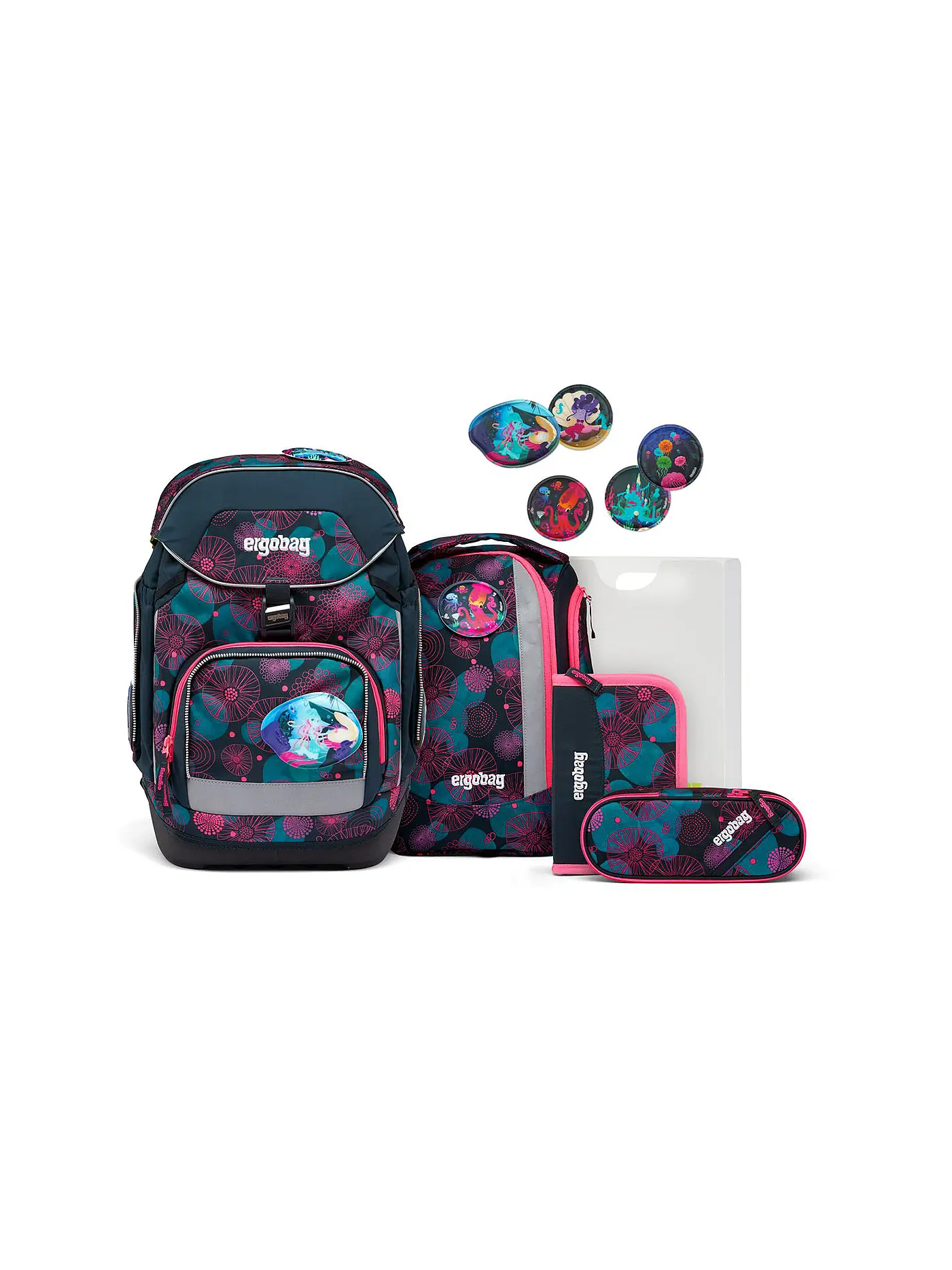 ERGOBAG | Schultaschen Set 6-tlg. Pack - KorallBär | 